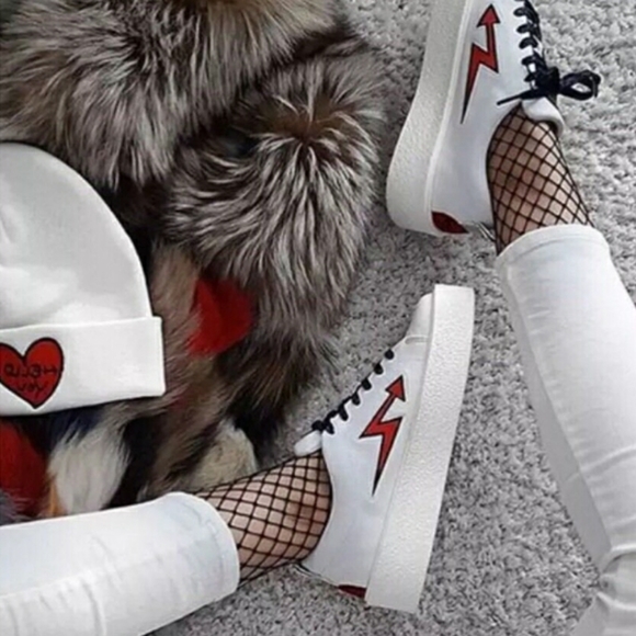 Zara Shoes - Zara Embroidered Sneakers